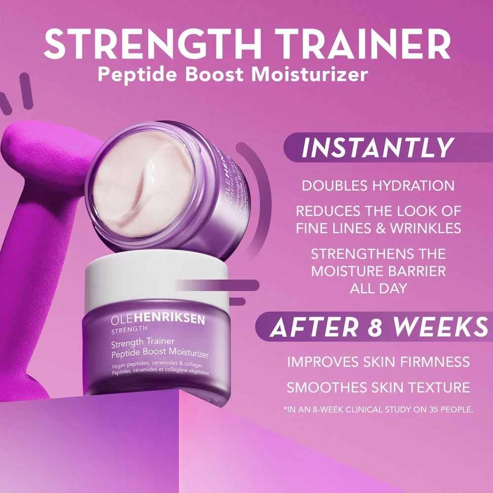Ole Henriksen Strength Trainer Peptide Boost Moisturizer 7ml. Travel Size